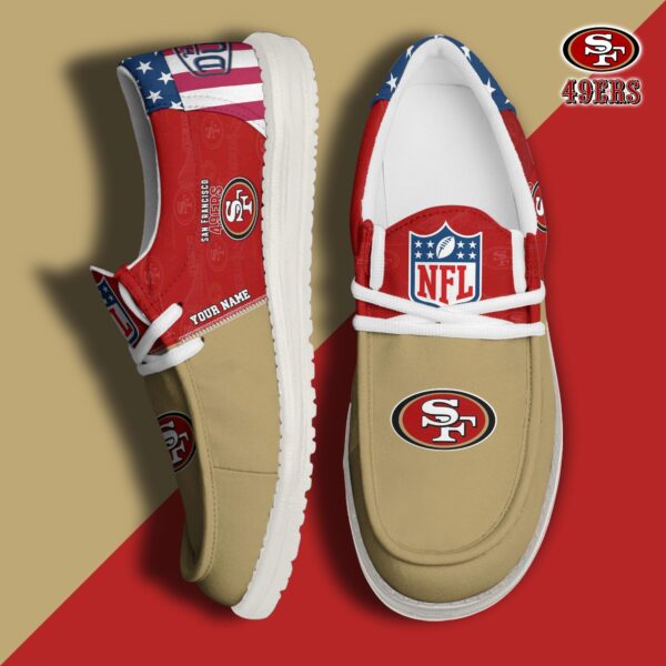 Tubopro San Francisco 49ers Personalized Hey Dude Shoes For Men And Women