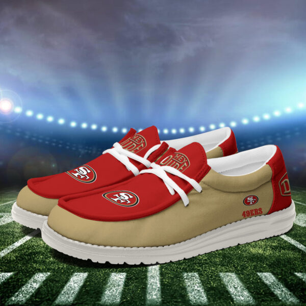 Tubopro San Francisco 49ers Personalized Hey Dude Shoes For Men And Women - Image 3