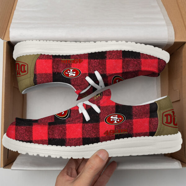 Tubopro San Francisco 49ers Personalized Hey Dude Shoes For Men And Women - Image 5
