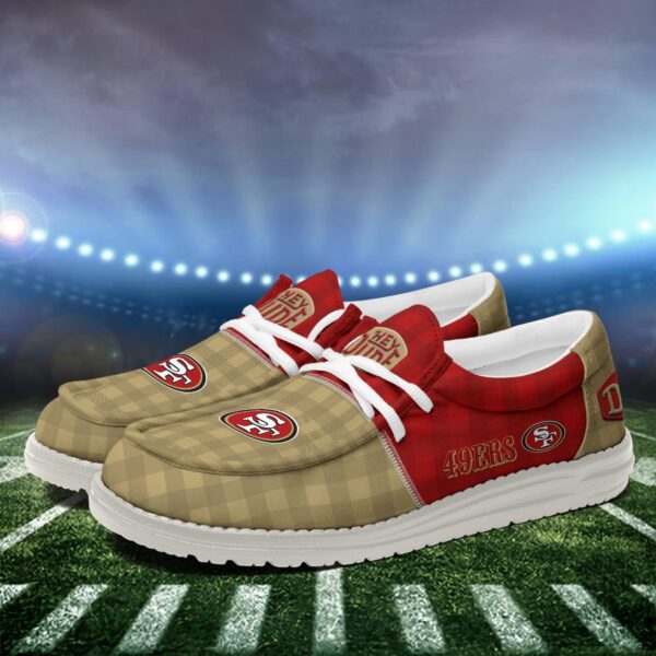 Tubopro San Francisco 49ers Personalized Hey Dude Shoes For Men And Women - Image 4