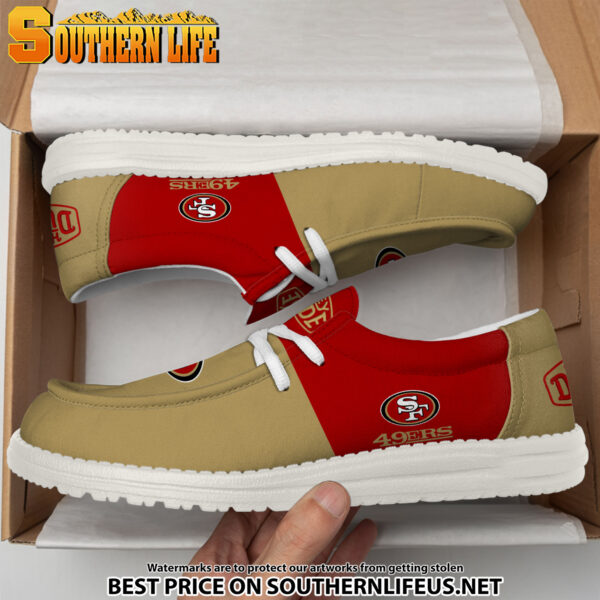 Tubopro San Francisco 49ers Personalized Hey Dude Shoes For Men And Women - Image 4