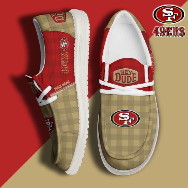 Tubopro San Francisco 49ers Personalized Hey Dude Shoes For Men And Women - Image 2