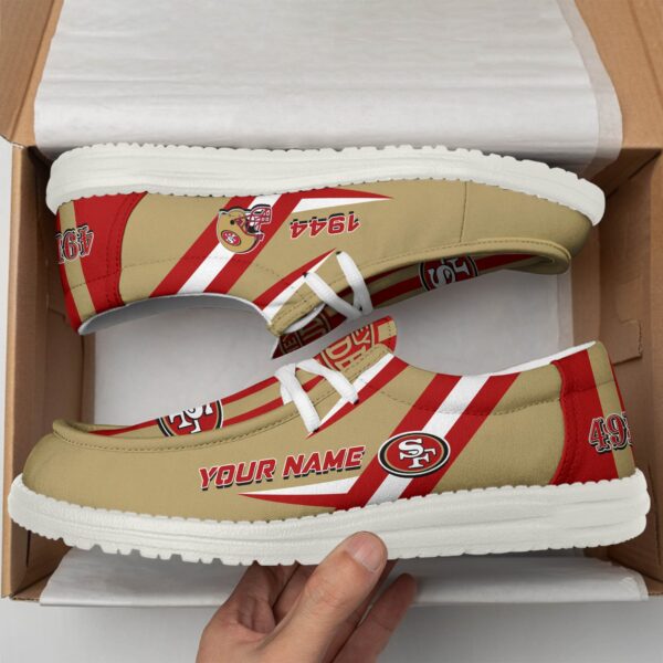 Tubopro San Francisco 49ers Personalized Hey Dude Shoes For Men And Women - Image 2