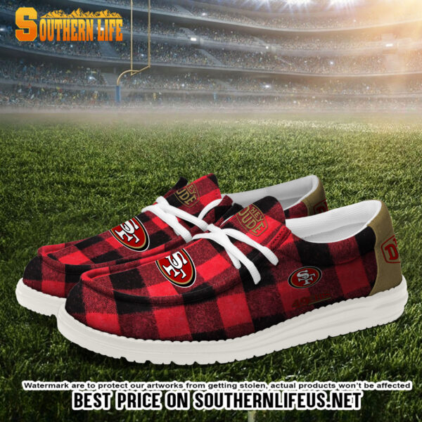 Tubopro San Francisco 49ers Personalized Hey Dude Shoes For Men And Women - Image 2