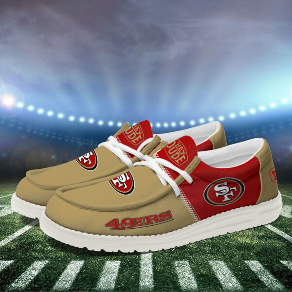 Tubopro San Francisco 49ers Personalized Hey Dude Shoes For Men And Women - Image 3