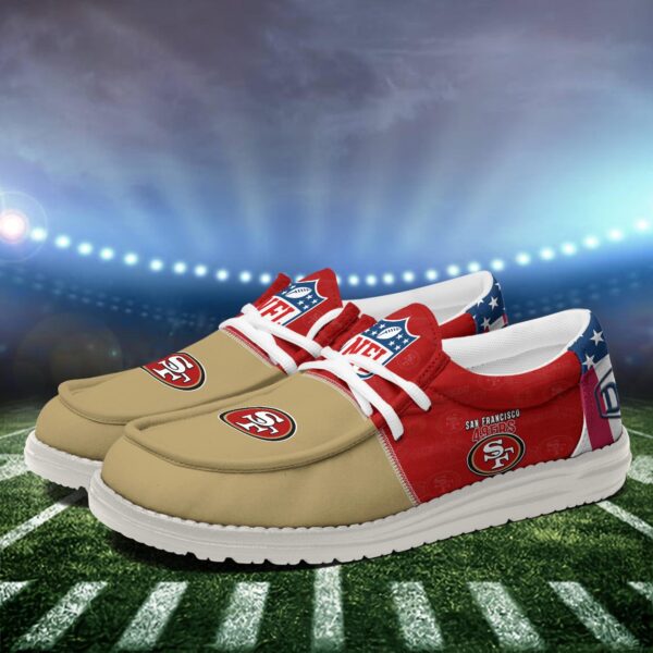 Tubopro San Francisco 49ers Personalized Hey Dude Shoes For Men And Women - Image 3