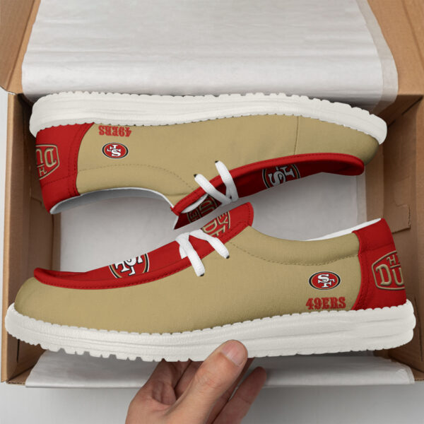 Tubopro San Francisco 49ers Personalized Hey Dude Shoes For Men And Women - Image 2