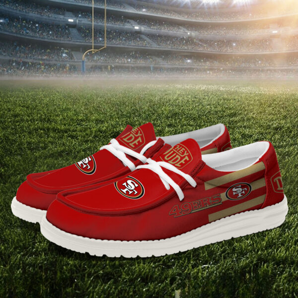 Tubopro San Francisco 49ers Personalized Hey Dude Shoes For Men And Women - Image 2