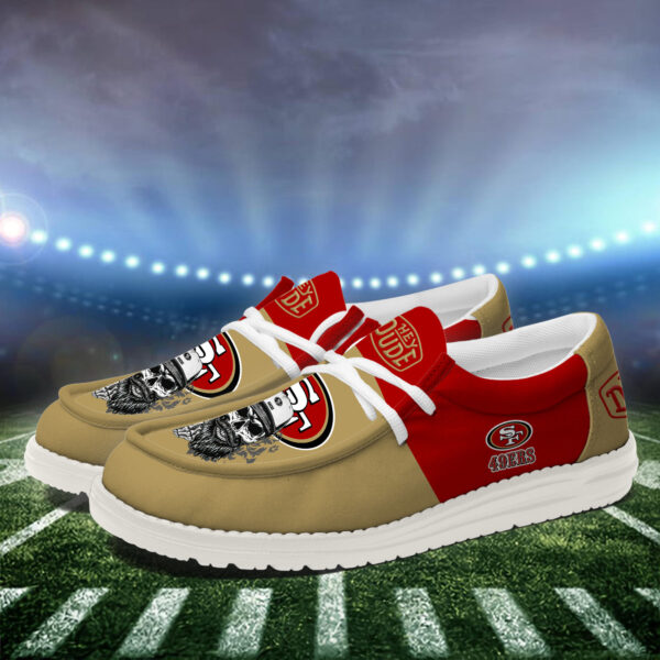 Tubopro San Francisco 49ers Personalized Hey Dude Shoes For Men And Women - Image 2