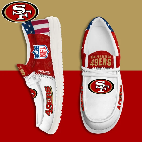 Tubopro San Francisco 49ers Personalized Hey Dude Shoes For Men And Women