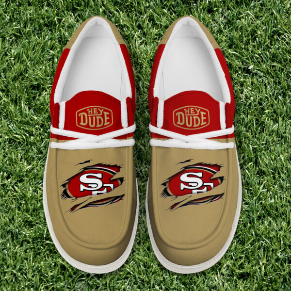 Tubopro San Francisco 49ers Personalized Hey Dude Shoes For Men And Women - Image 5