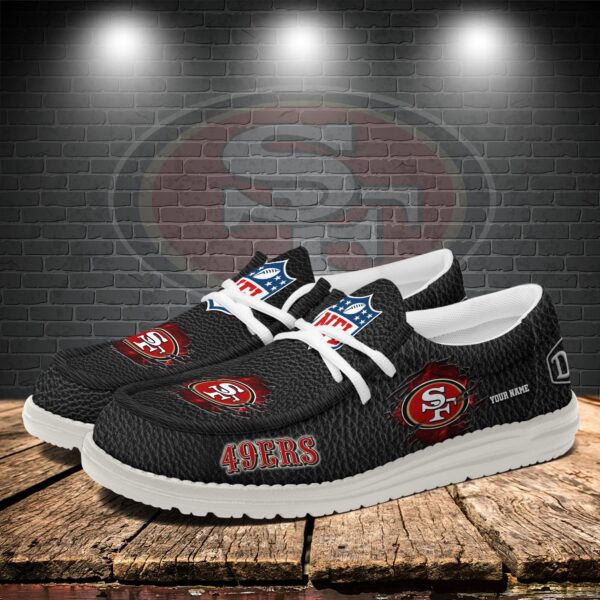 Tubopro San Francisco 49ers Personalized Hey Dude Shoes For Men And Women - Image 3