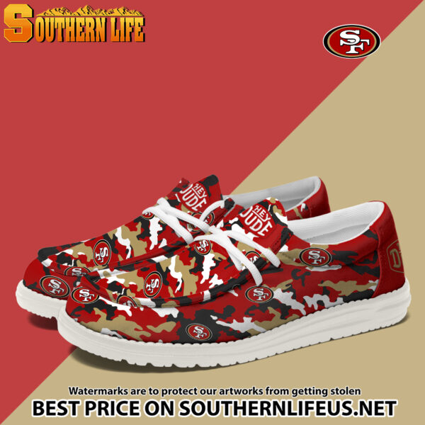 Tubopro San Francisco 49ers Personalized Hey Dude Shoes For Men And Women - Image 2