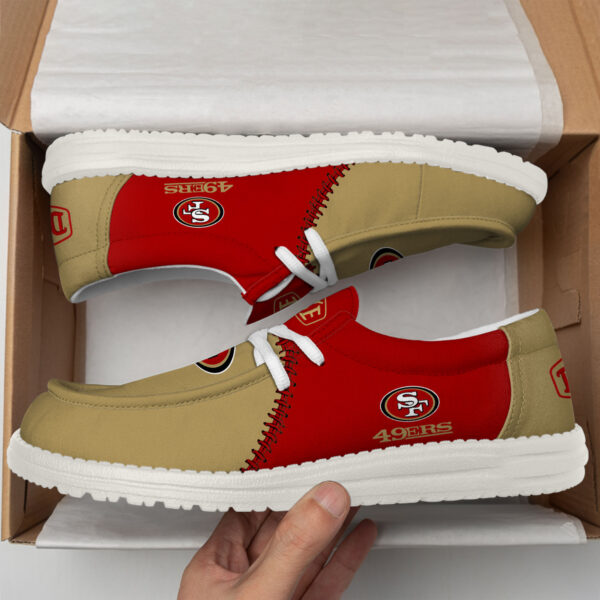 Tubopro San Francisco 49ers Personalized Hey Dude Shoes For Men And Women - Image 2