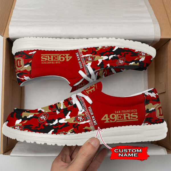Tubopro San Francisco 49ers Personalized Hey Dude Shoes For Men And Women - Image 2