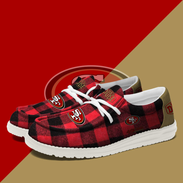 Tubopro San Francisco 49ers Personalized Hey Dude Shoes For Men And Women - Image 2