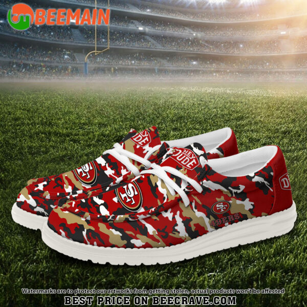 Tubopro San Francisco 49ers Personalized Hey Dude Shoes For Men And Women - Image 2