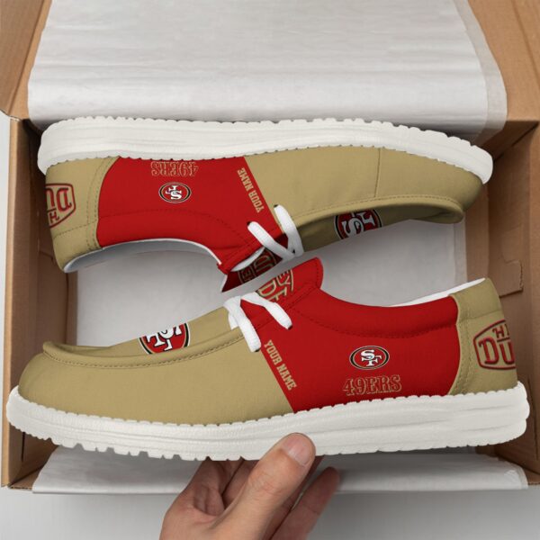 Tubopro San Francisco 49ers Personalized Hey Dude Shoes For Men And Women - Image 2