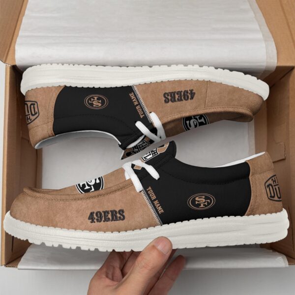 Tubopro San Francisco 49ers Personalized Hey Dude Shoes For Men And Women - Image 2