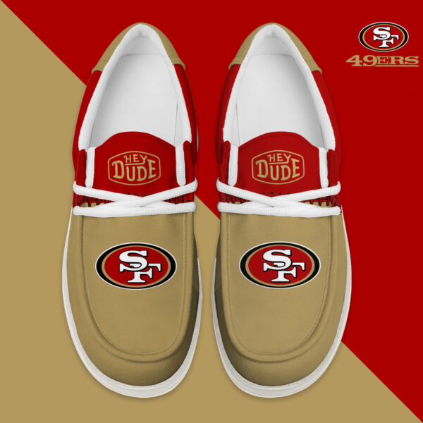 Tubopro San Francisco 49ers Personalized Hey Dude Shoes For Men And Women - Image 4