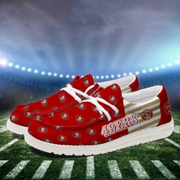 Tubopro San Francisco 49ers Personalized Hey Dude Shoes For Men And Women - Image 3