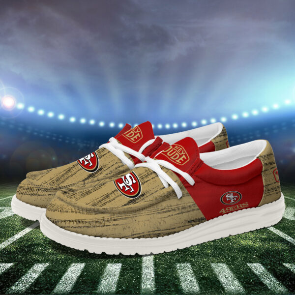 Tubopro San Francisco 49ers Personalized Hey Dude Shoes For Men And Women - Image 3