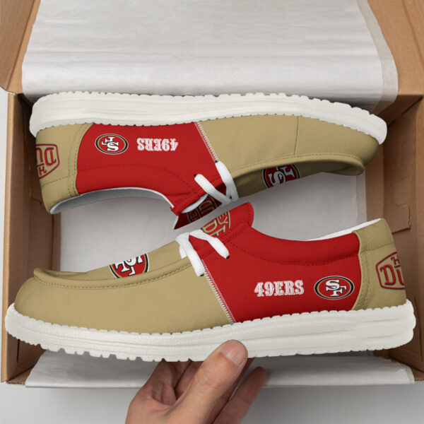 Tubopro San Francisco 49ers Personalized Hey Dude Shoes For Men And Women - Image 3