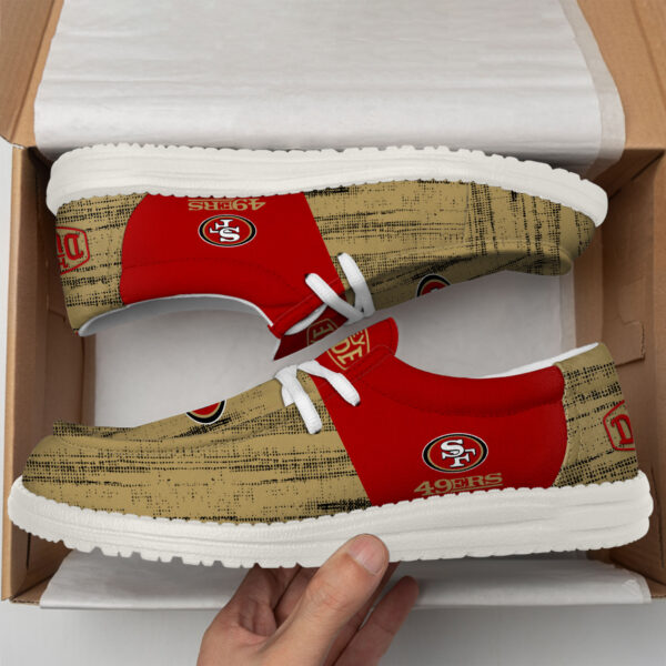 Tubopro San Francisco 49ers Personalized Hey Dude Shoes For Men And Women - Image 2