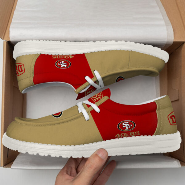 Tubopro San Francisco 49ers Personalized Hey Dude Shoes For Men And Women - Image 2