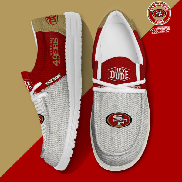 Tubopro San Francisco 49ers Personalized Hey Dude Shoes For Men And Women