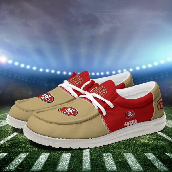 Tubopro San Francisco 49ers Personalized Hey Dude Shoes For Men And Women - Image 4