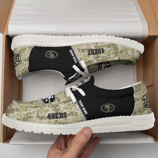 Tubopro San Francisco 49ers Personalized Hey Dude Shoes For Men And Women - Image 2