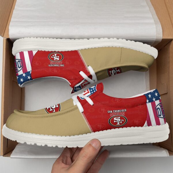 Tubopro San Francisco 49ers Personalized Hey Dude Shoes For Men And Women - Image 2