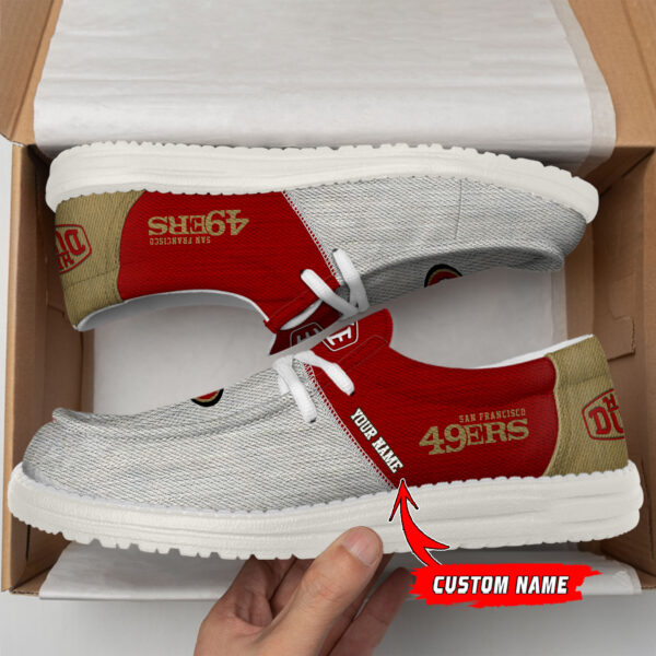 Tubopro San Francisco 49ers Personalized Hey Dude Shoes For Men And Women - Image 2