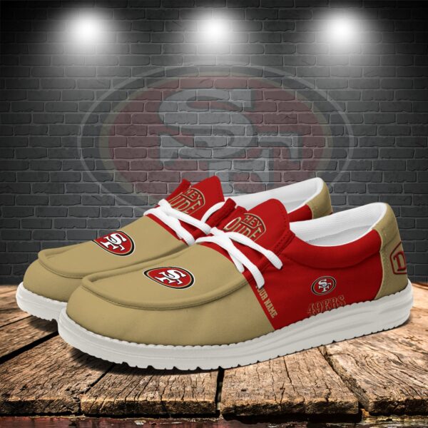 Tubopro San Francisco 49ers Personalized Hey Dude Shoes For Men And Women - Image 3