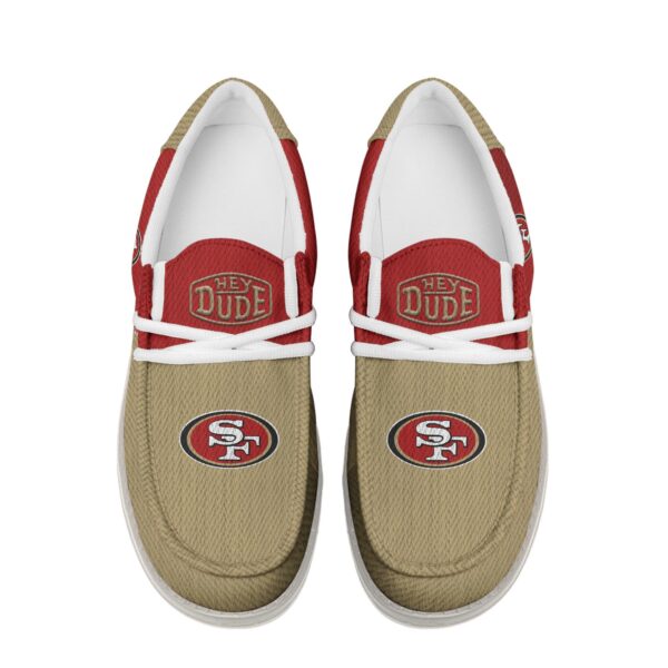 Tubopro San Francisco 49ers Personalized Hey Dude Shoes For Men And Women - Image 4