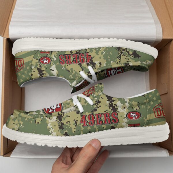 Tubopro San Francisco 49ers Personalized Hey Dude Shoes For Men And Women - Image 2