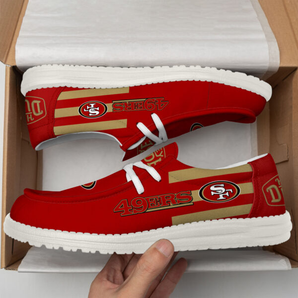 Tubopro San Francisco 49ers Personalized Hey Dude Shoes For Men And Women - Image 3