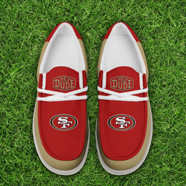 Tubopro San Francisco 49ers Personalized Hey Dude Shoes For Men And Women - Image 4