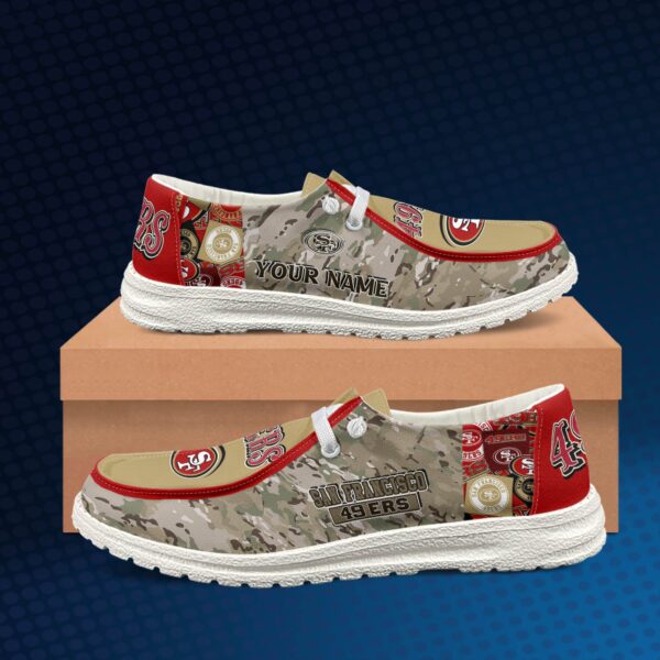 Tubopro San Francisco 49ers Personalized Hey Dude Shoes For Men And Women - Image 2