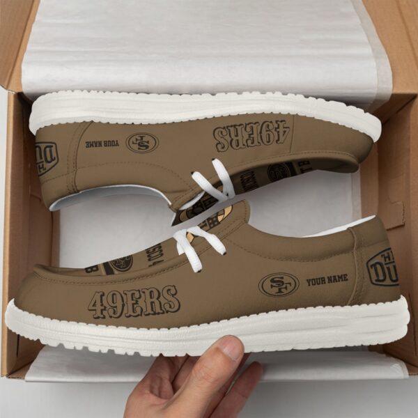 Tubopro San Francisco 49ers Personalized Hey Dude Shoes For Men And Women - Image 2