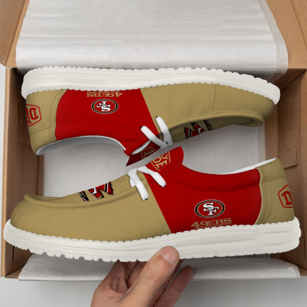 Tubopro San Francisco 49ers Personalized Hey Dude Shoes For Men And Women - Image 4