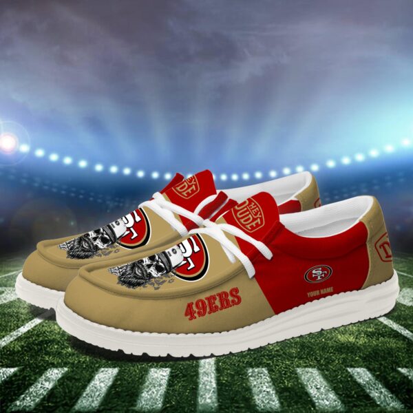 Tubopro San Francisco 49ers Personalized Hey Dude Shoes For Men And Women - Image 2