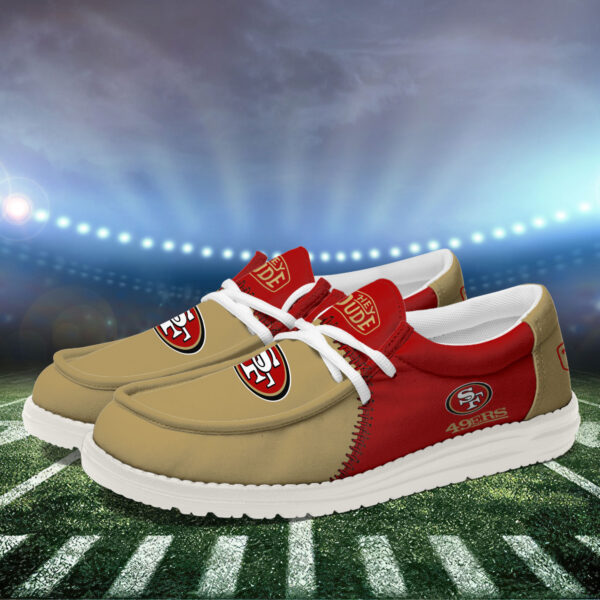 Tubopro San Francisco 49ers Personalized Hey Dude Shoes For Men And Women - Image 3