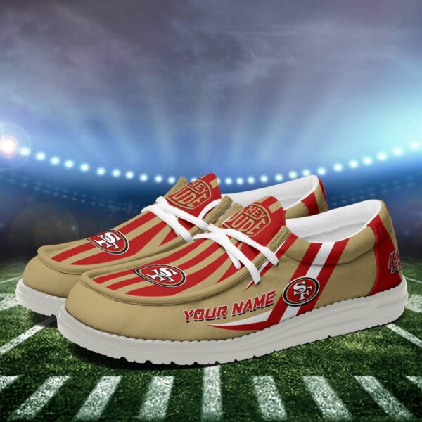 Tubopro San Francisco 49ers Personalized Hey Dude Shoes For Men And Women - Image 3