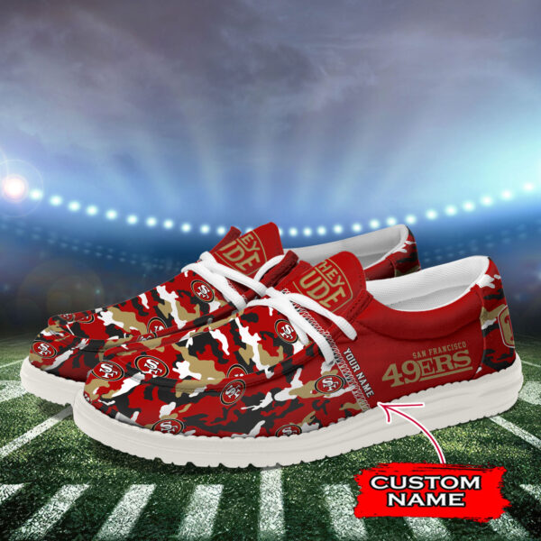 Tubopro San Francisco 49ers Personalized Hey Dude Shoes For Men And Women - Image 3