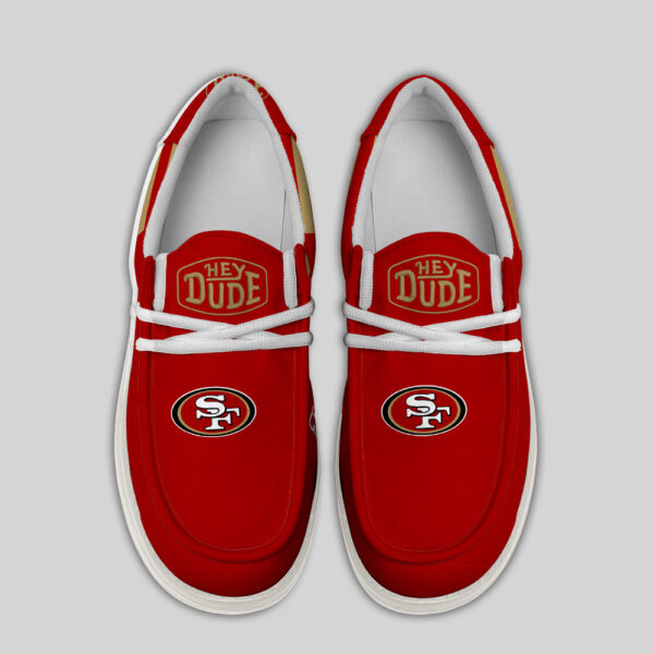 Tubopro San Francisco 49ers Personalized Hey Dude Shoes For Men And Women - Image 4