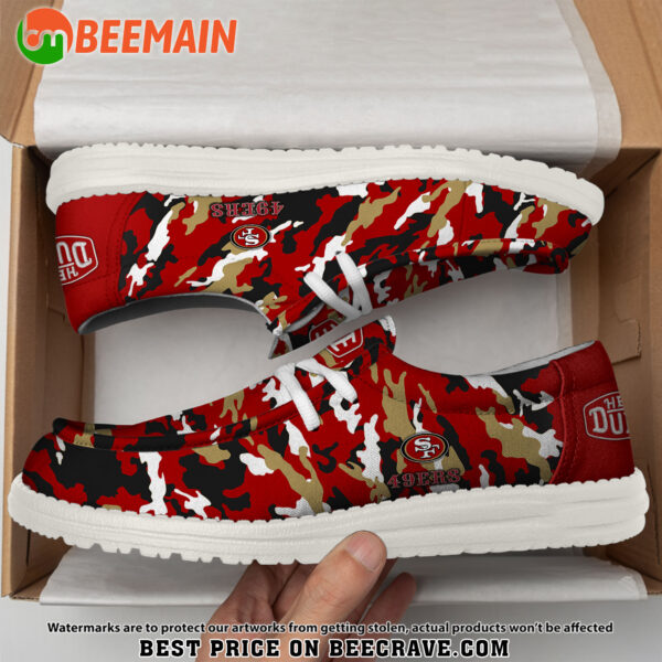 Tubopro San Francisco 49ers Personalized Hey Dude Shoes For Men And Women - Image 4