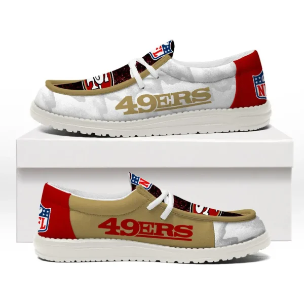 Tubopro San Francisco 49ers Personalized Hey Dude Shoes For Men And Women - Image 2
