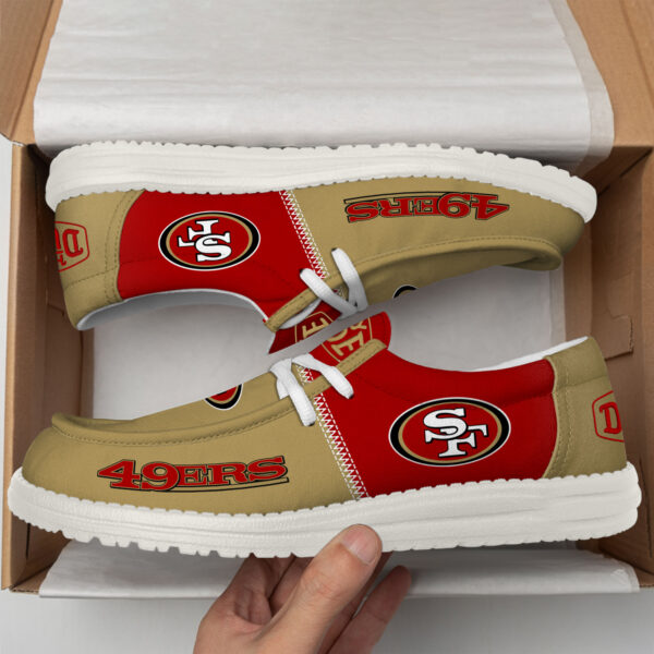Tubopro San Francisco 49ers Personalized Hey Dude Shoes For Men And Women - Image 2